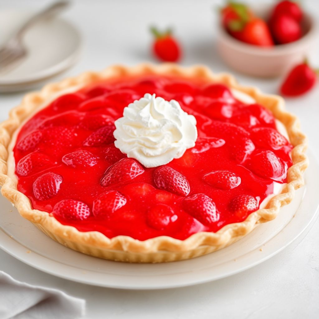 Fresh Strawberry Delight Pie