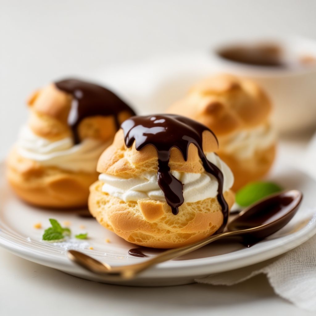 Dekadente Sahne-Puff-Delikatesse
