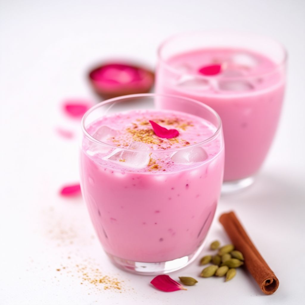 Lassi Rinfrescante al Cardamomo e Rosa