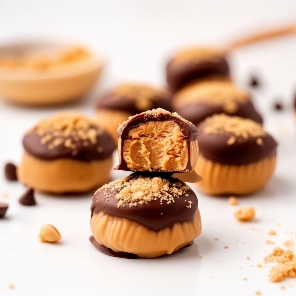Deliziose Palline di Cioccolato e Burro di Arachidi Fatte in Casa
