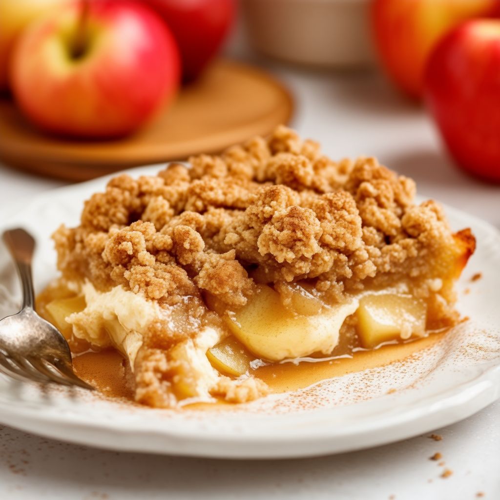 Dekadente Apfel-Crumble-Delikatesse