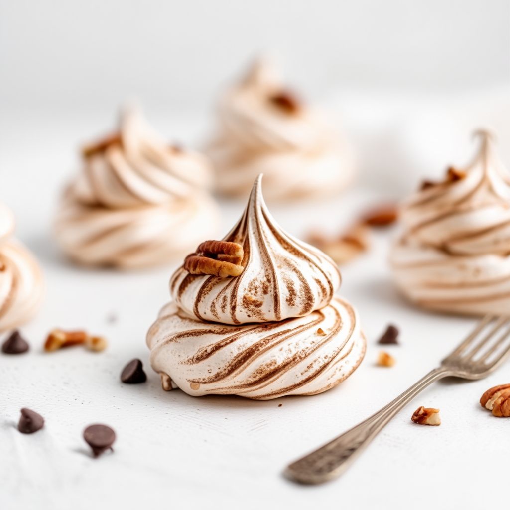Bocconcini di Meringa al Cioccolato e Noci Pecan