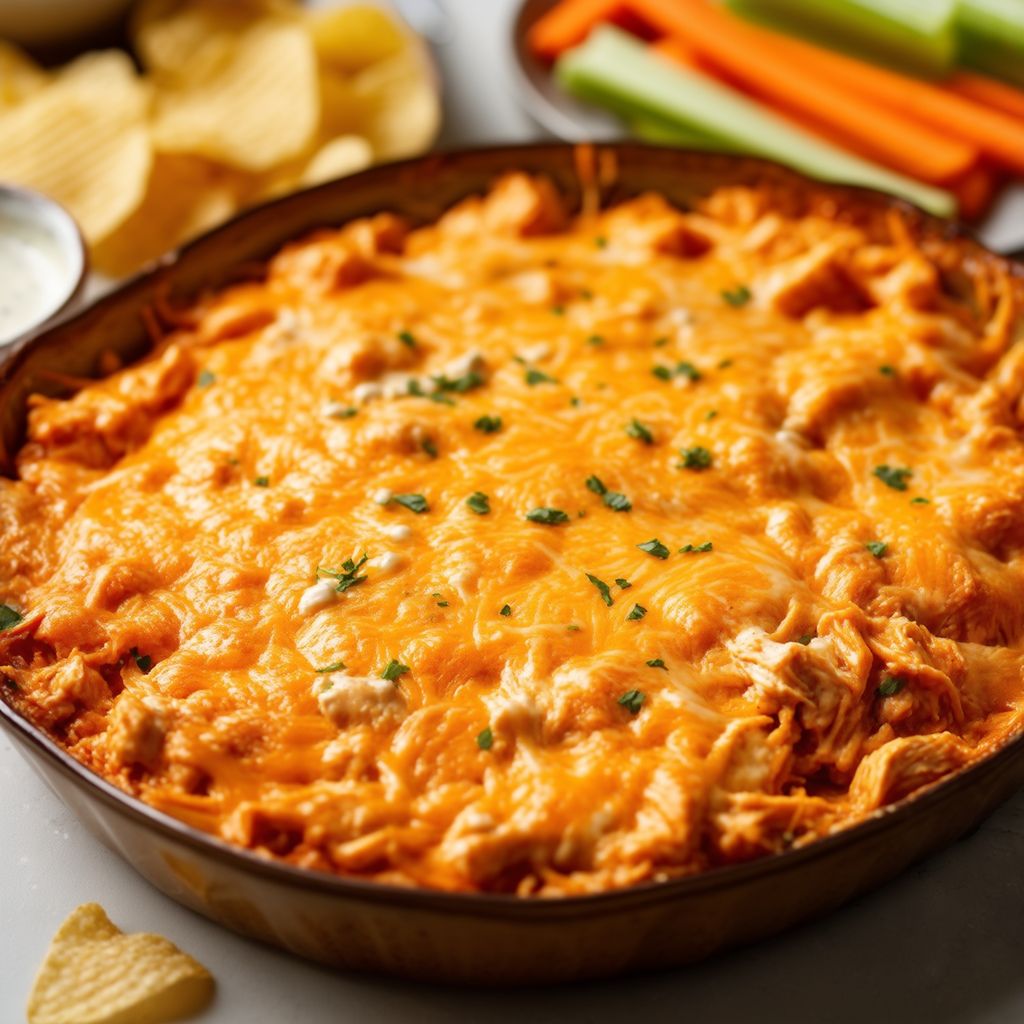 Spicy Buffalo Chicken Cheese Bake
