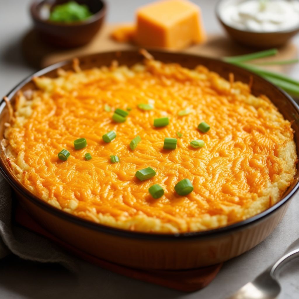 Creamy Cheddar Hash Brown Bake
