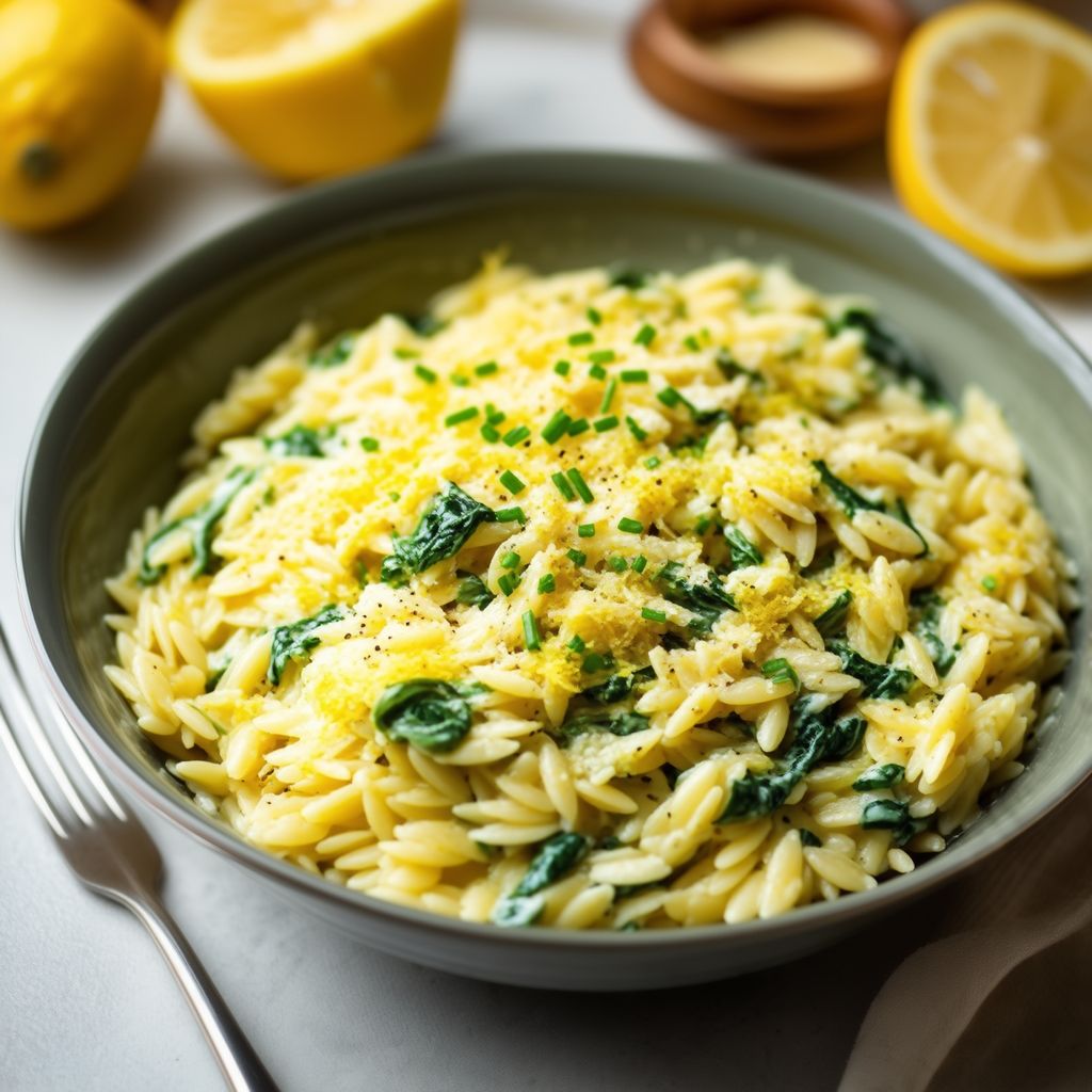 Delizia Cremosa di Orzo al Limone e Erbe