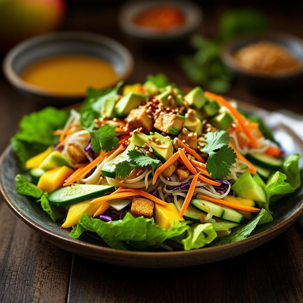 Dekonstruierter Frühlingsrollen-Salat