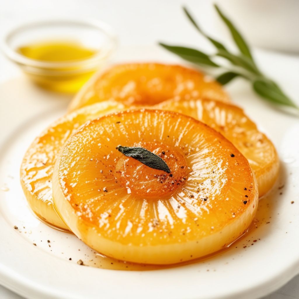 Fette di Cipolla al Miele e Senape al Forno