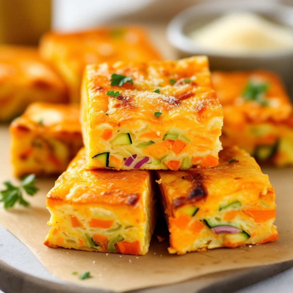 Savory Vegetable Cheese Squares