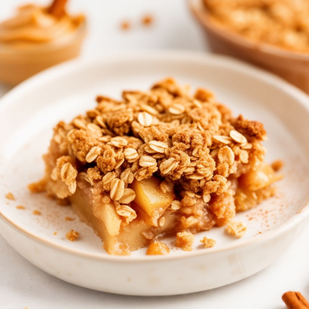 Apfel-Peanutbutter-Crisp