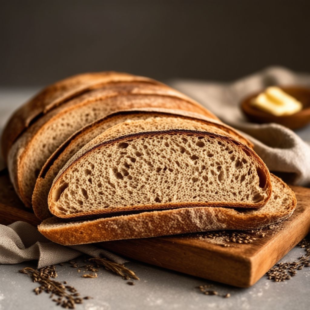 Rustikales europäisches Roggenbrot