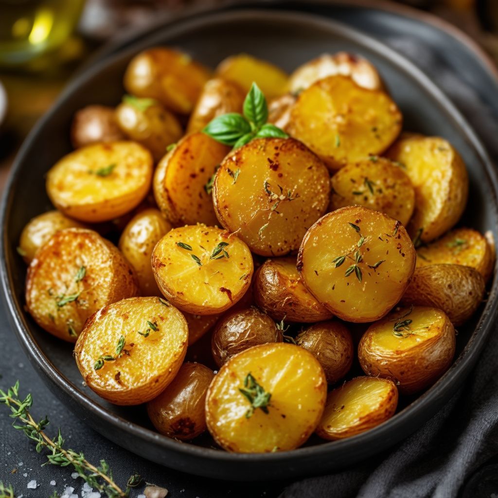 Kräuter-infused Röstkartoffeln