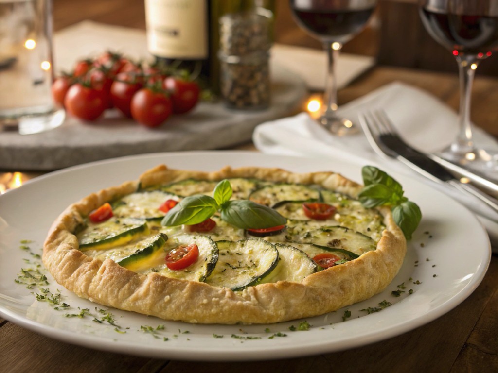 Kräuter-Ricotta-Zucchini-Galette