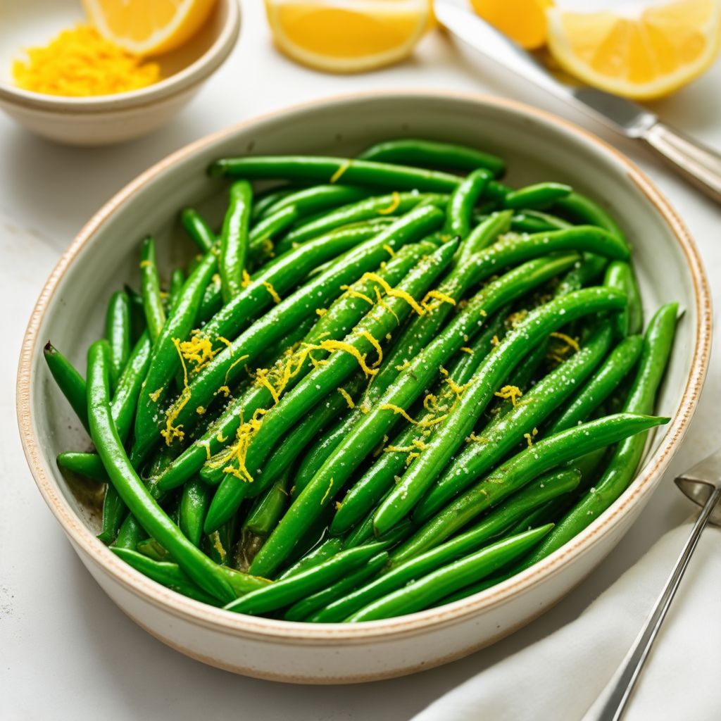 Zesty Lemon Butter Green Beans
