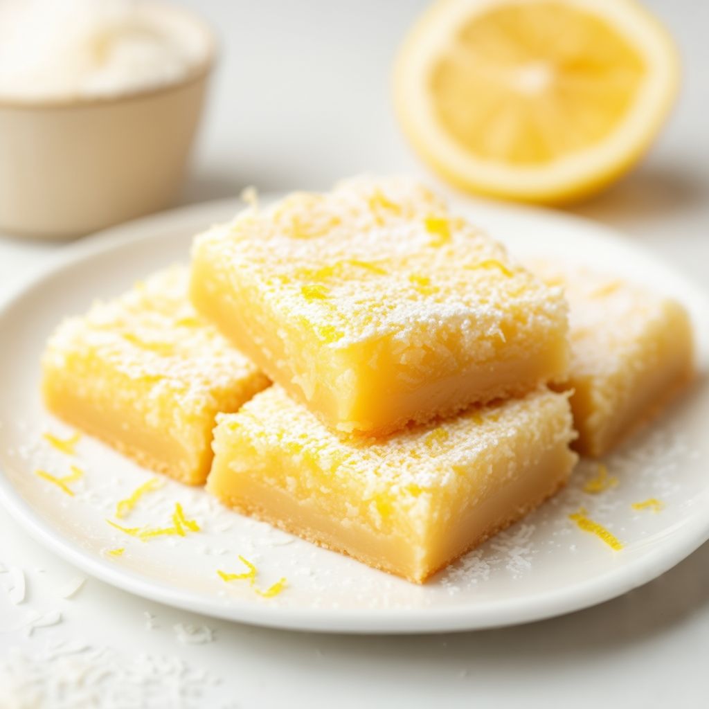 Zesty Lemon Coconut Bars
