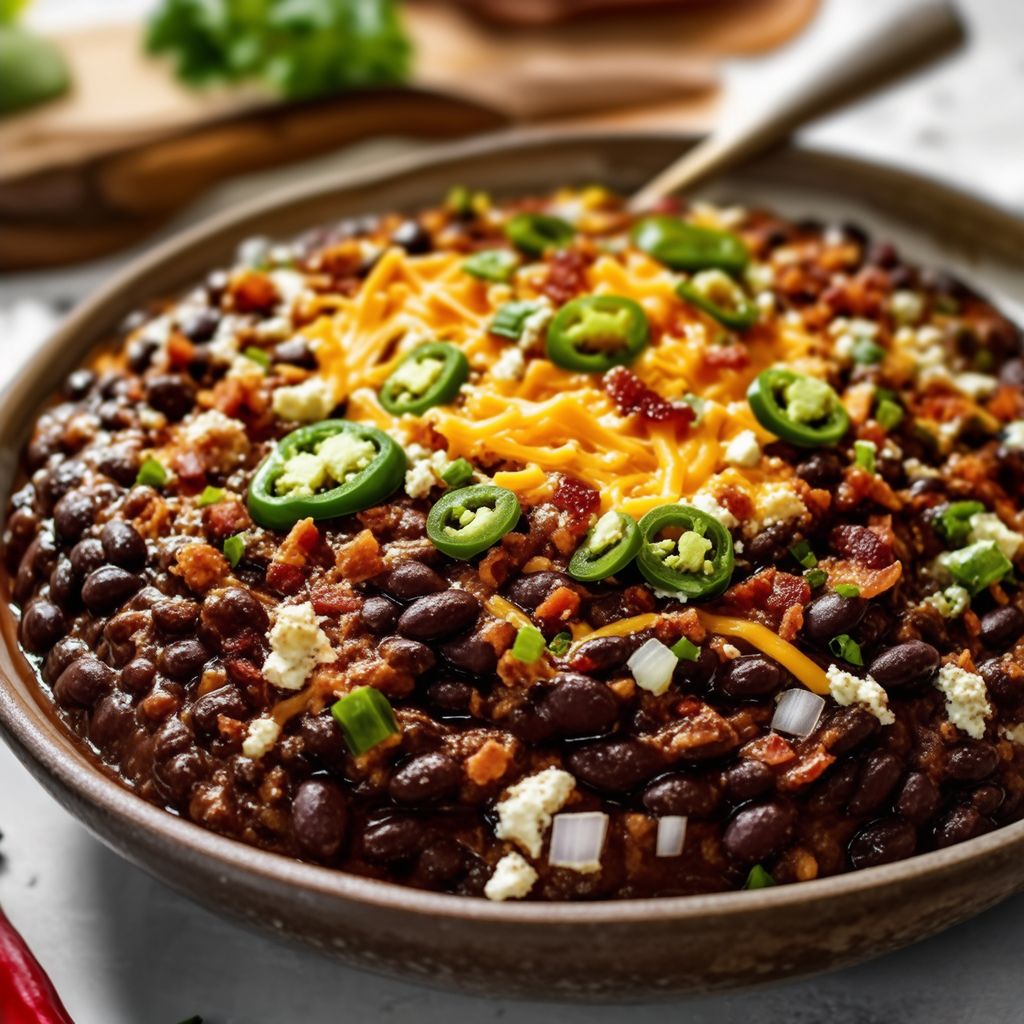 Purè di Fagioli Neri Piccante con Jalapeño