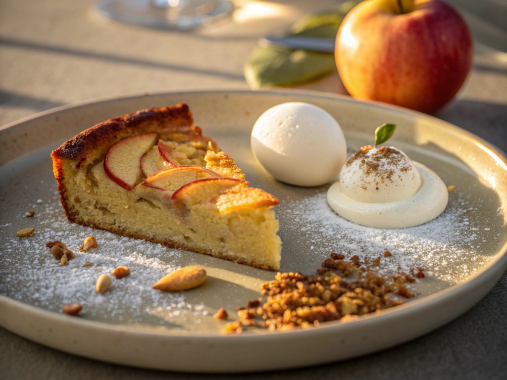 Low Carb Apfelkuchen (1 Portion)