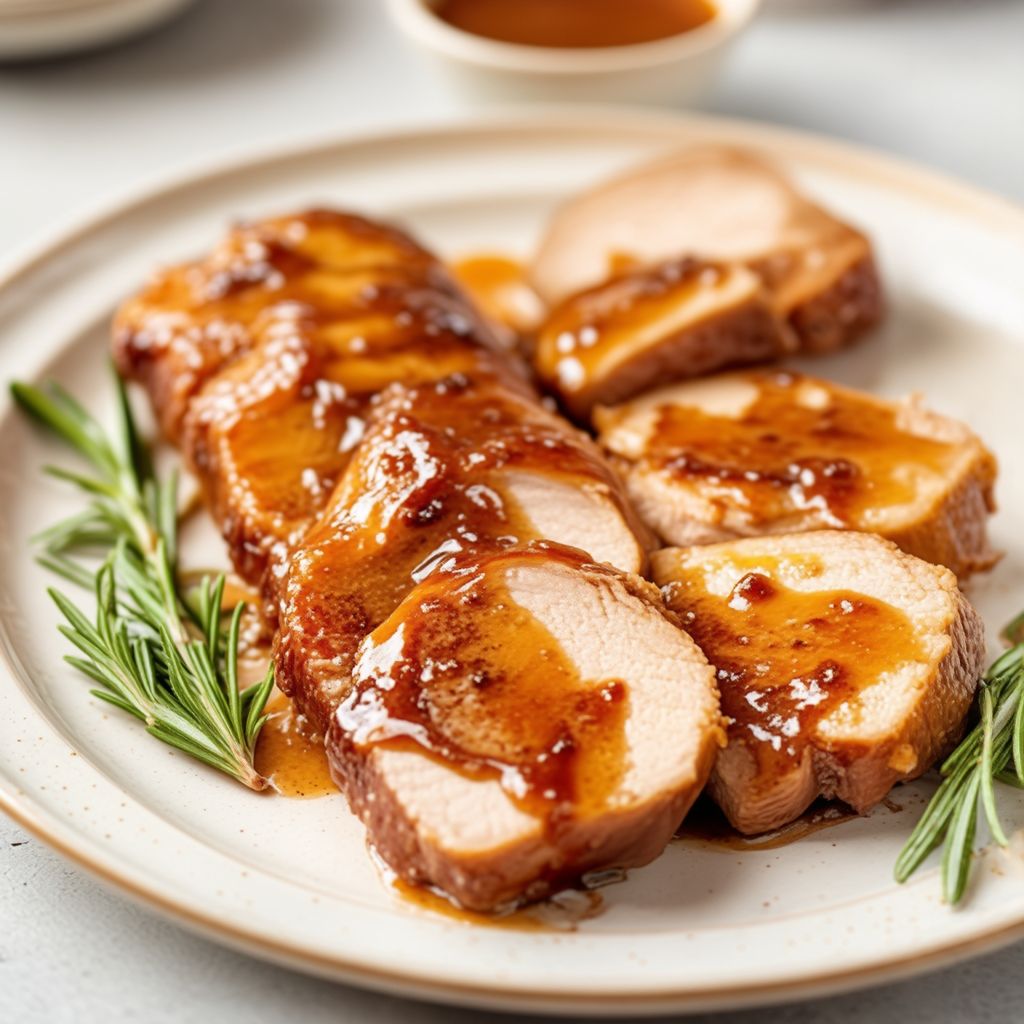 Bourbon-Glasiertes Schweinefilet