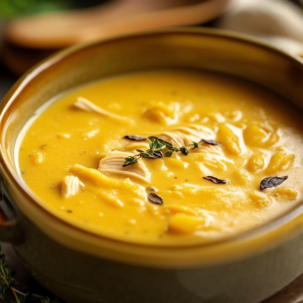 Base di Zuppa di Pollo Cremosa Fatta in Casa