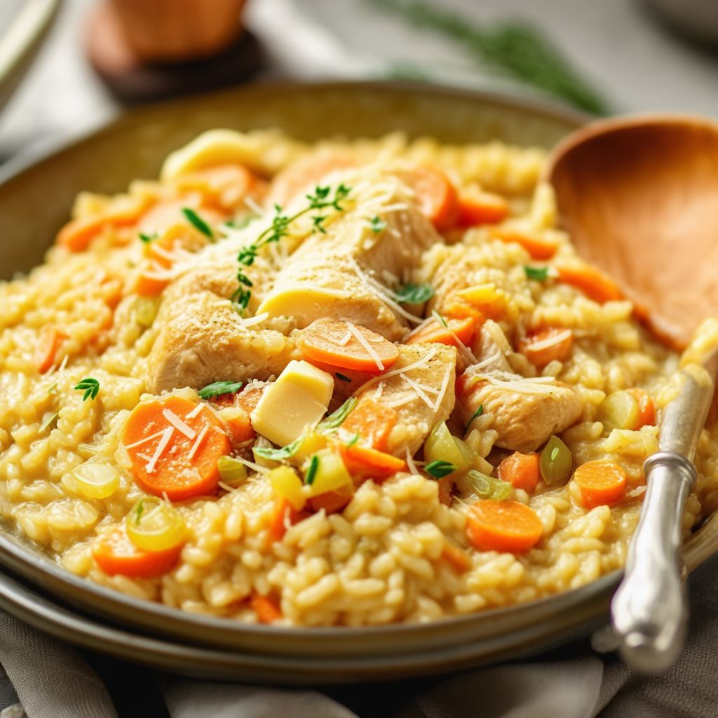 Creamy Chicken and Vegetable Risotto