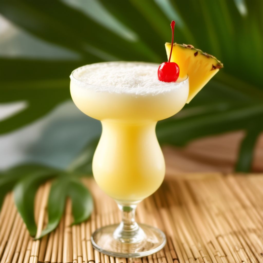 Tropical Coconut Bliss Cocktail