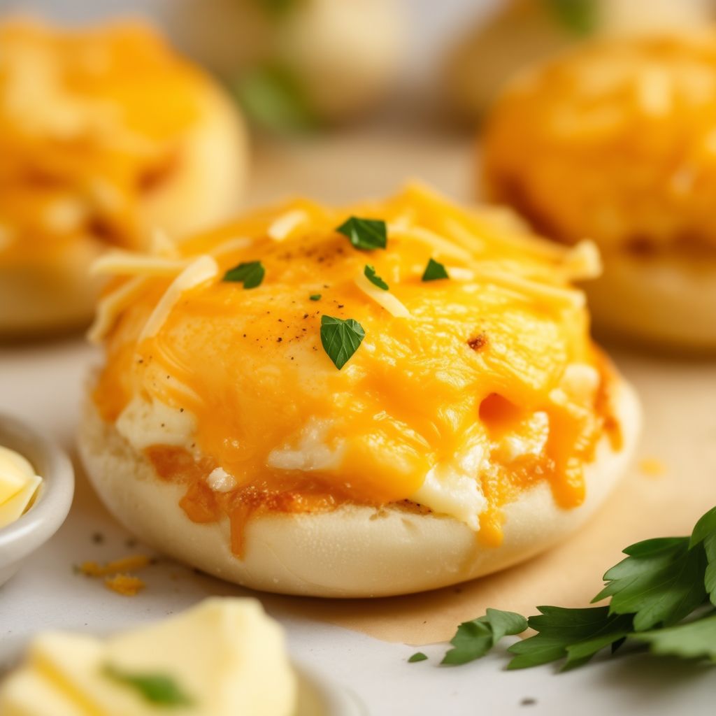 Cheesy Garlic Muffin Melts