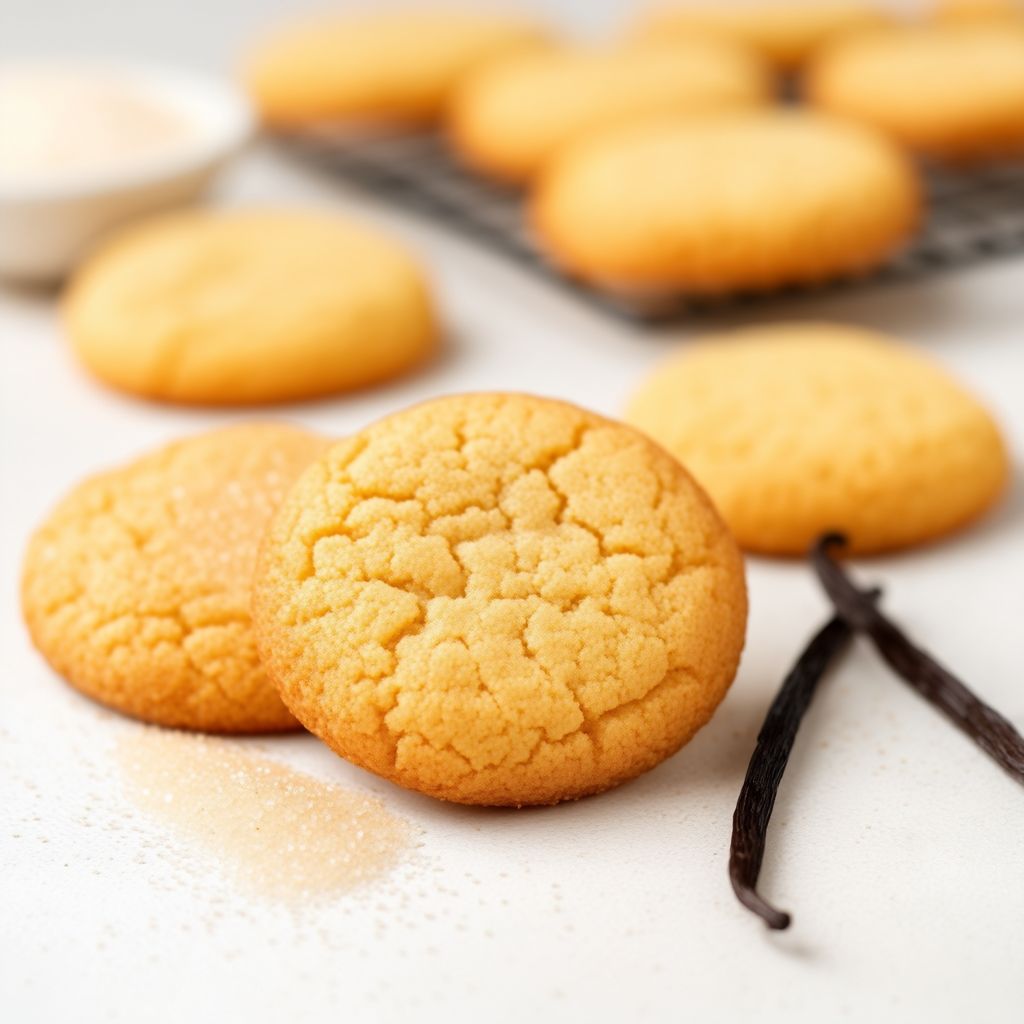 Golden Vanilla Sugar Cookies