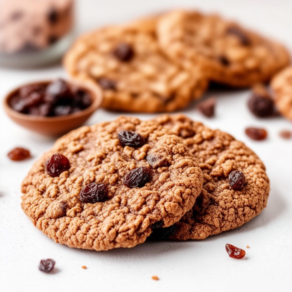 Chocolate Raisin Crunch Cookies