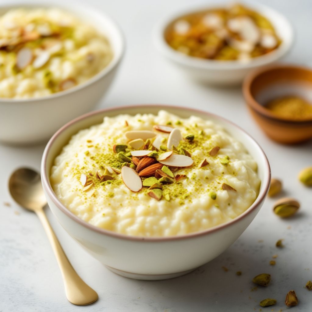 Creamy Coconut Cardamom Rice Pudding
