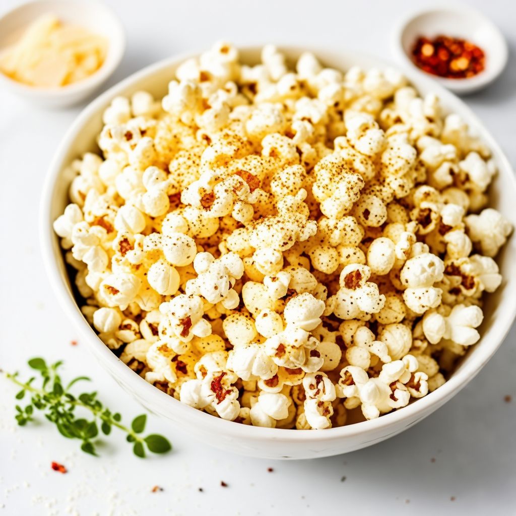 Herzhafter italienischer Kräuter-Popcorn