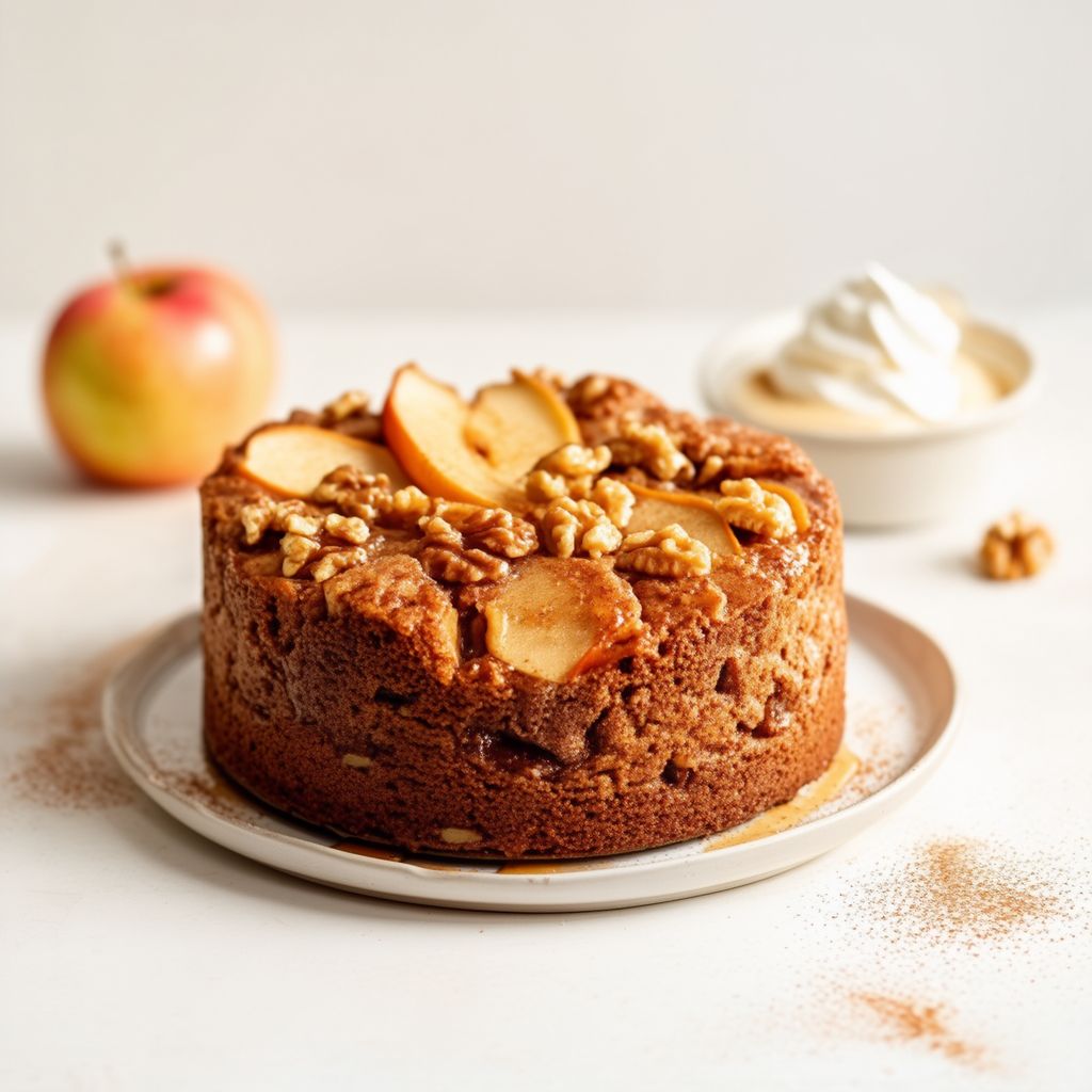 Caramelized Apple Walnut Cake