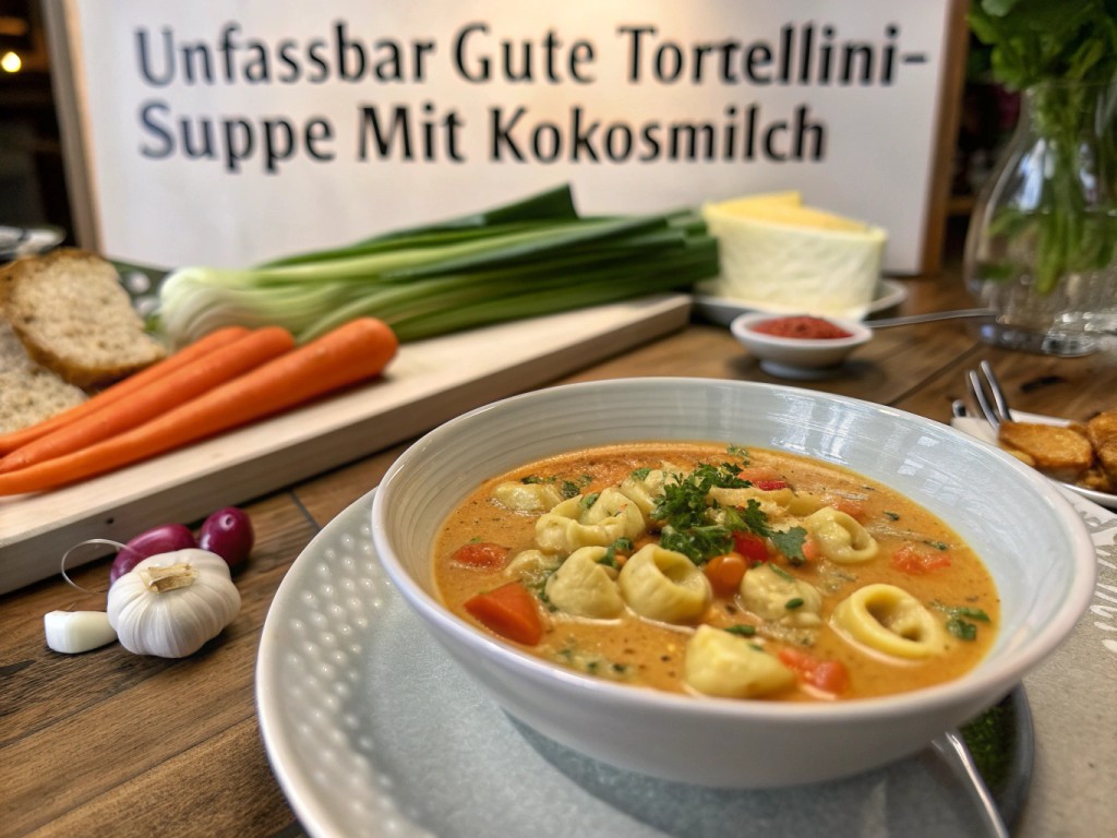 Unfassbar gute Tortellini‑Suppe mit Kokosmilch