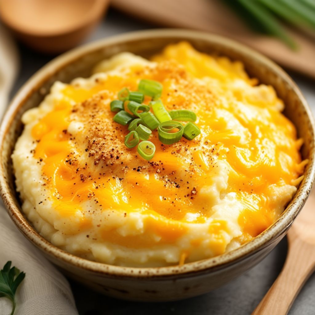 Cremige Käse Kartoffeln aus dem Slow Cooker