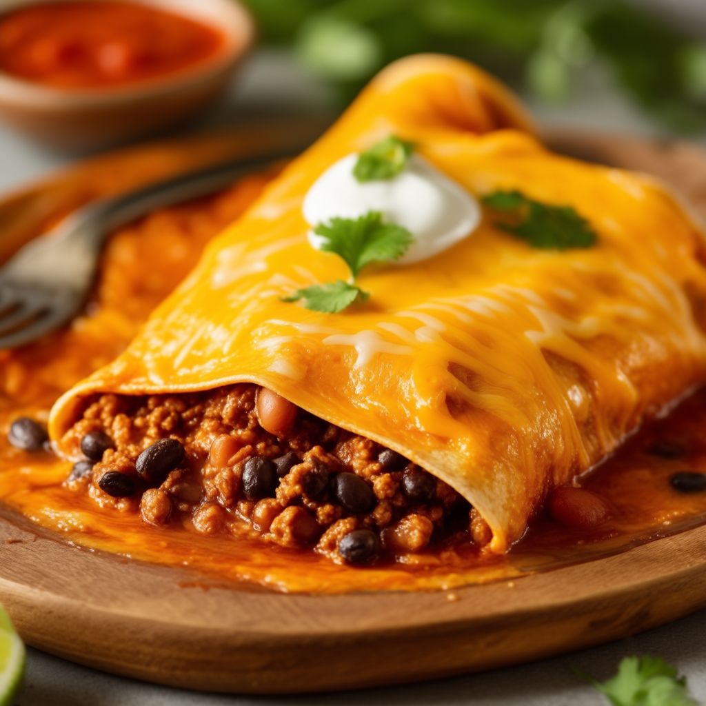 Enchiladas di Manzo e Fagioli con Formaggio