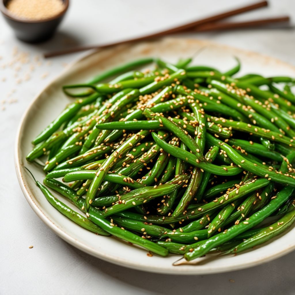 Fagiolini Saltati con Salsa di Sesamo e Soia