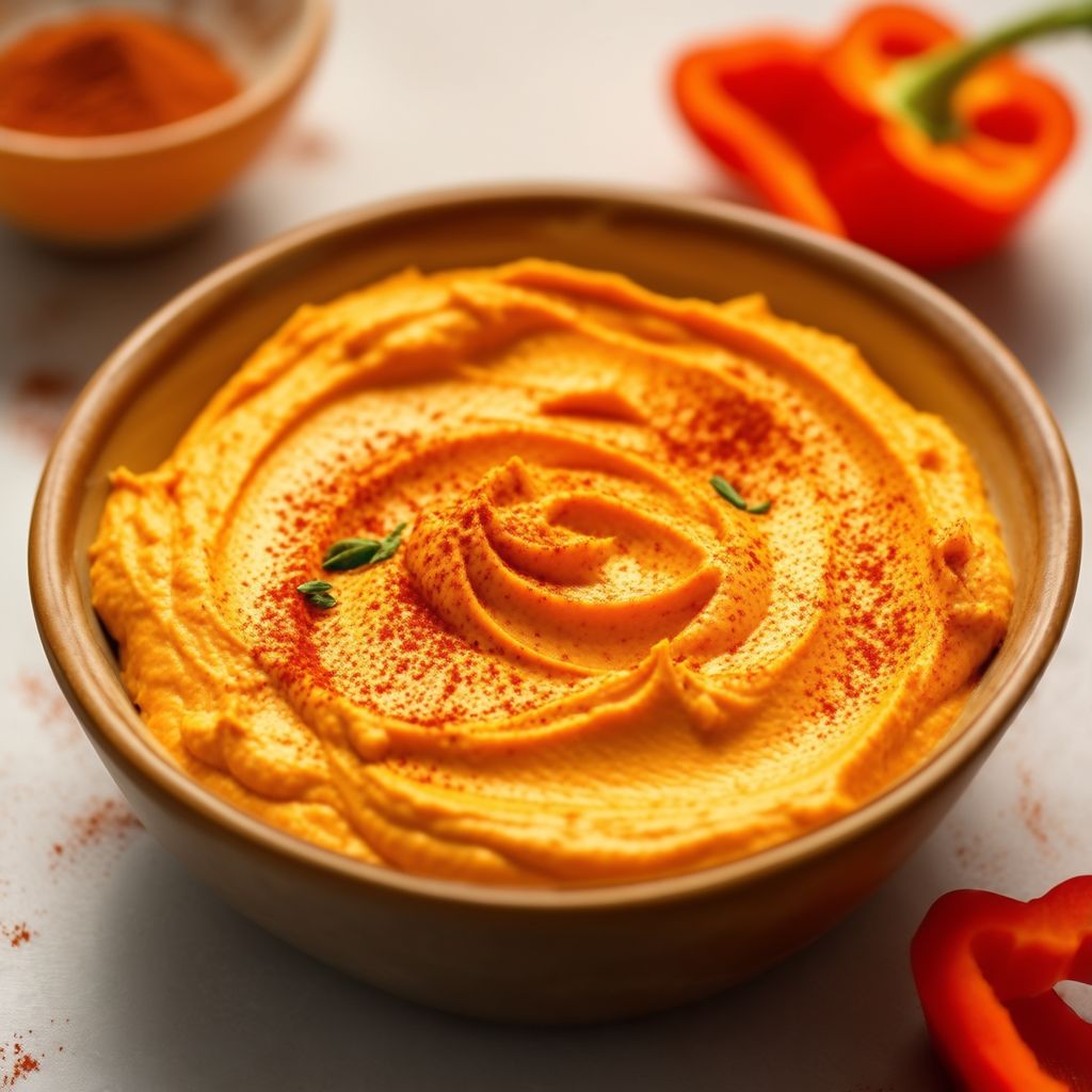 Cremiger Kürbis-Paprika-Dip