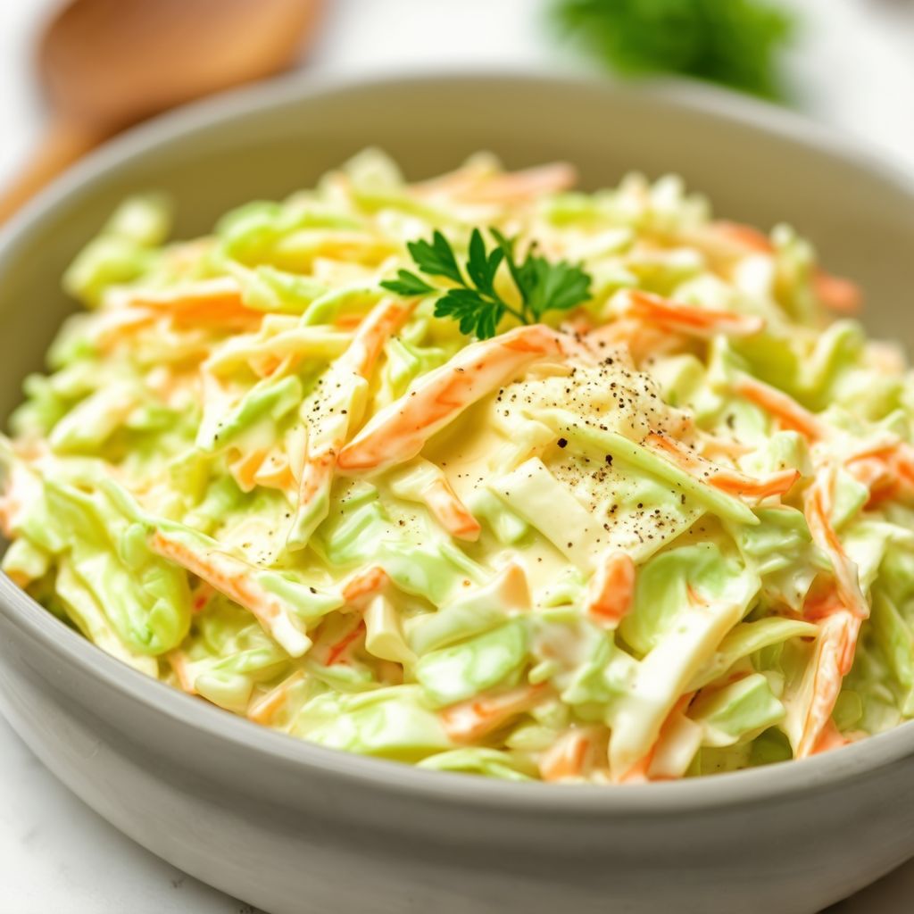 Hausgemachter cremiger Krautsalat