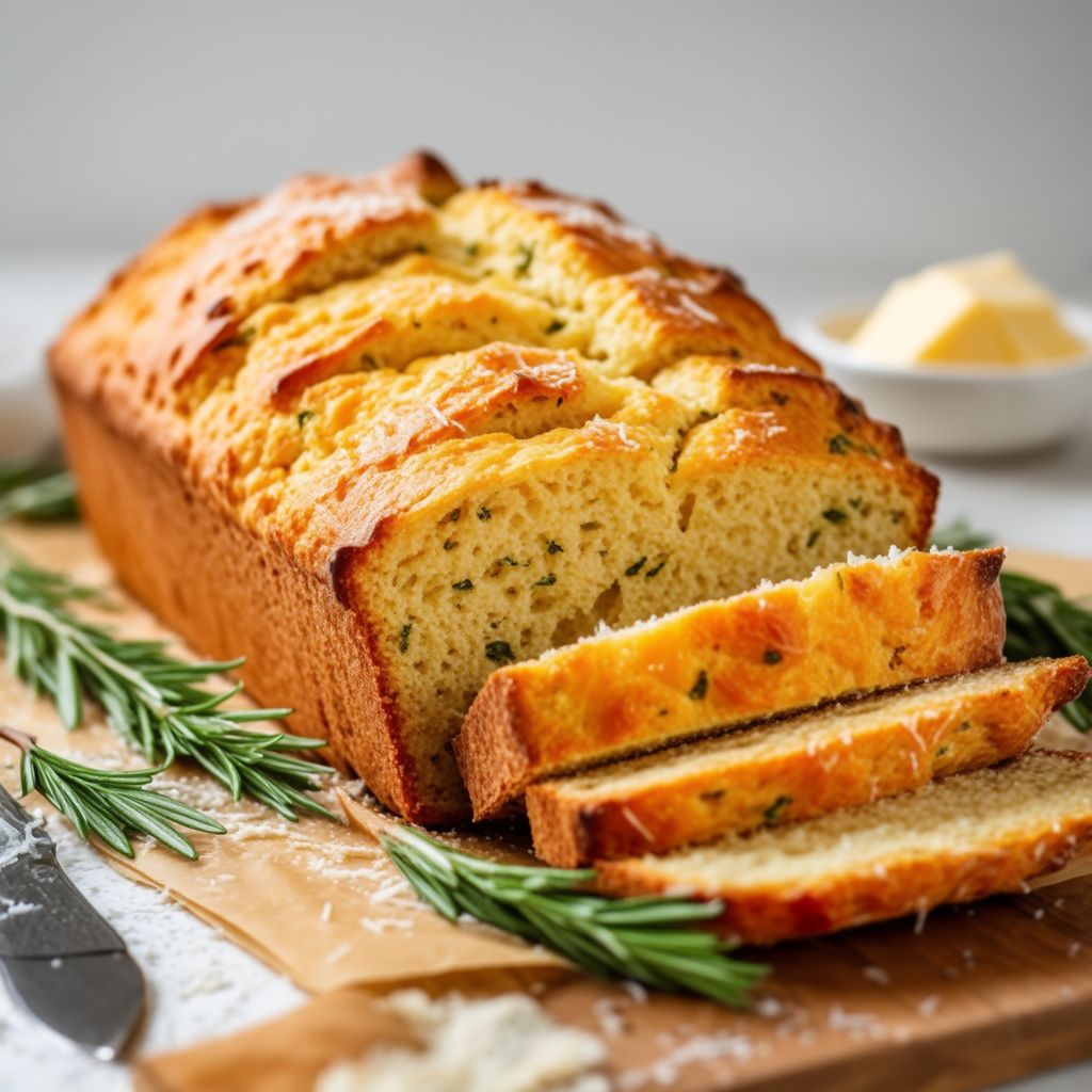 Herzhafter Cheddar-Kräuter-Bierbrot