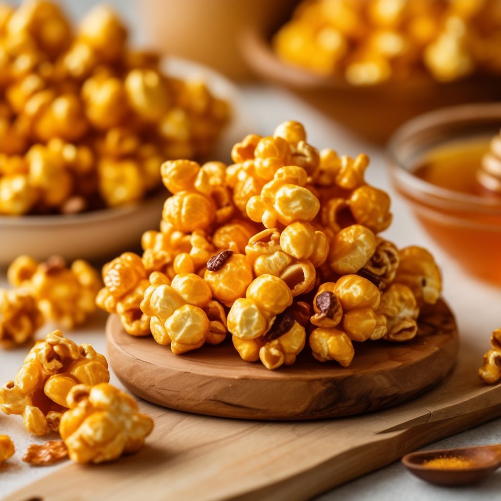 Cluster di Popcorn al Caramello Dorato