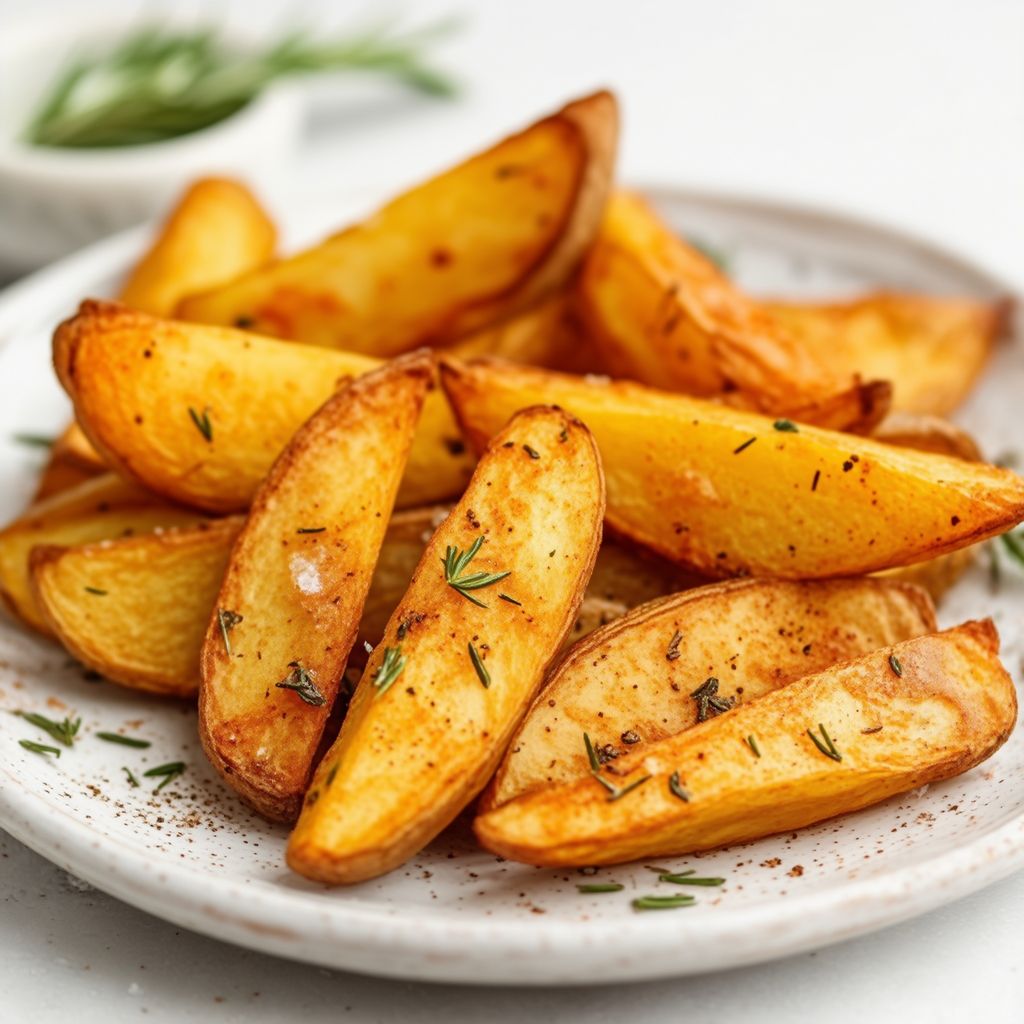 Crispy Herb-Infused Potato Wedges