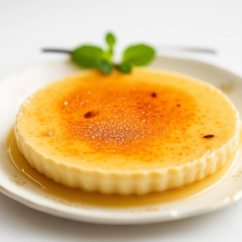 Vanilla Bean Custard with Caramelized Sugar Topping