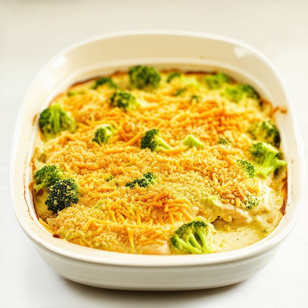Cremiger Hühnchen-Brokkoli-Auflauf
