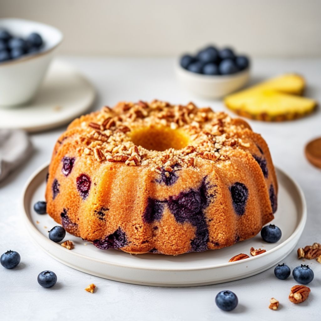 Pineapple Blueberry Delight Cake