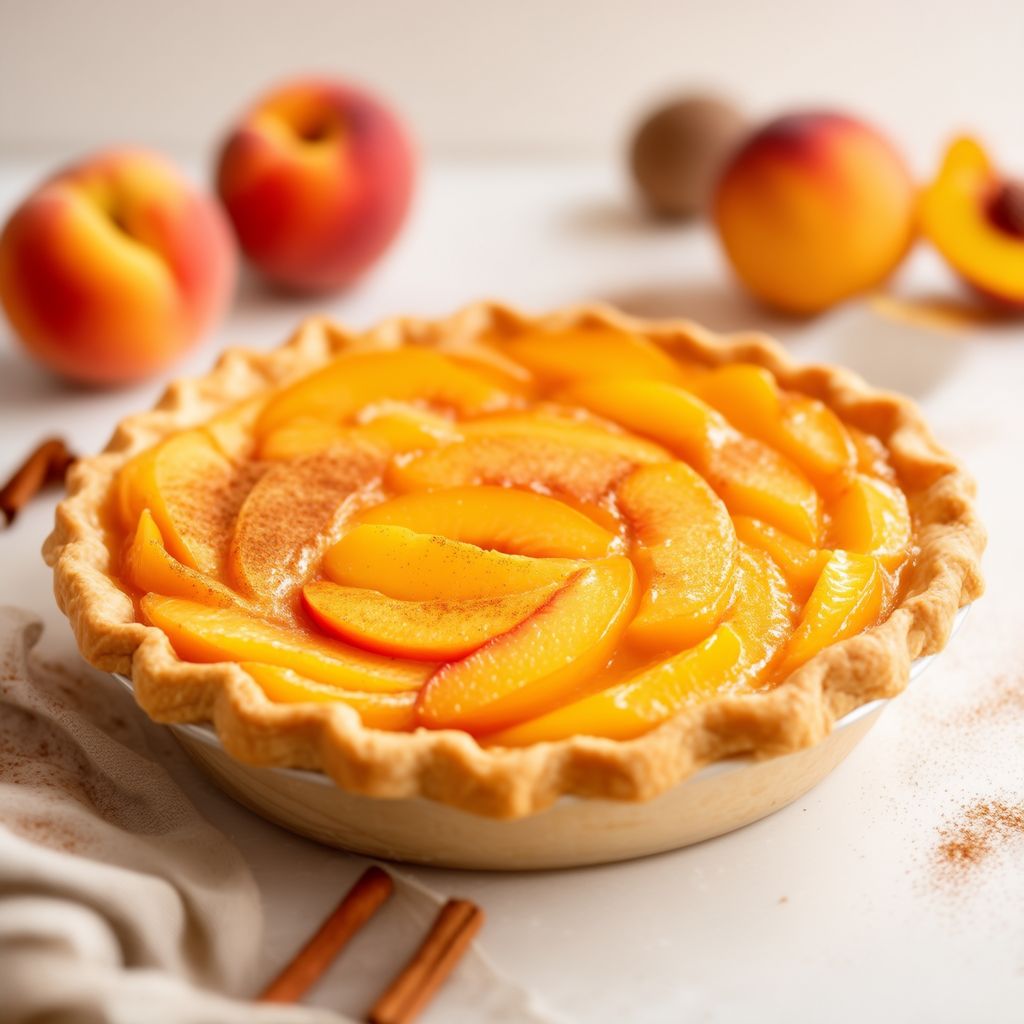 Goldene Pfirsich-Delight-Torte