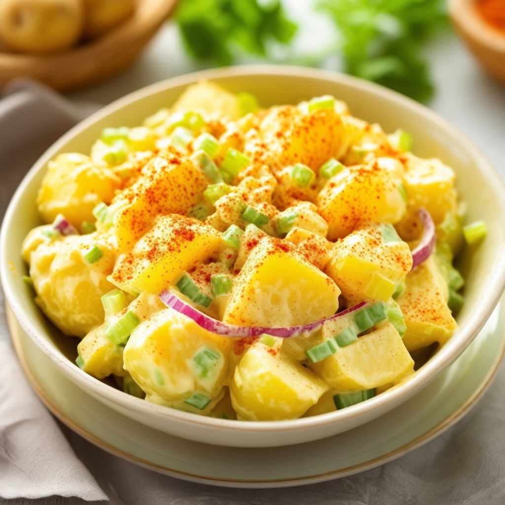Cremiger Kartoffelsalat für Picknicks