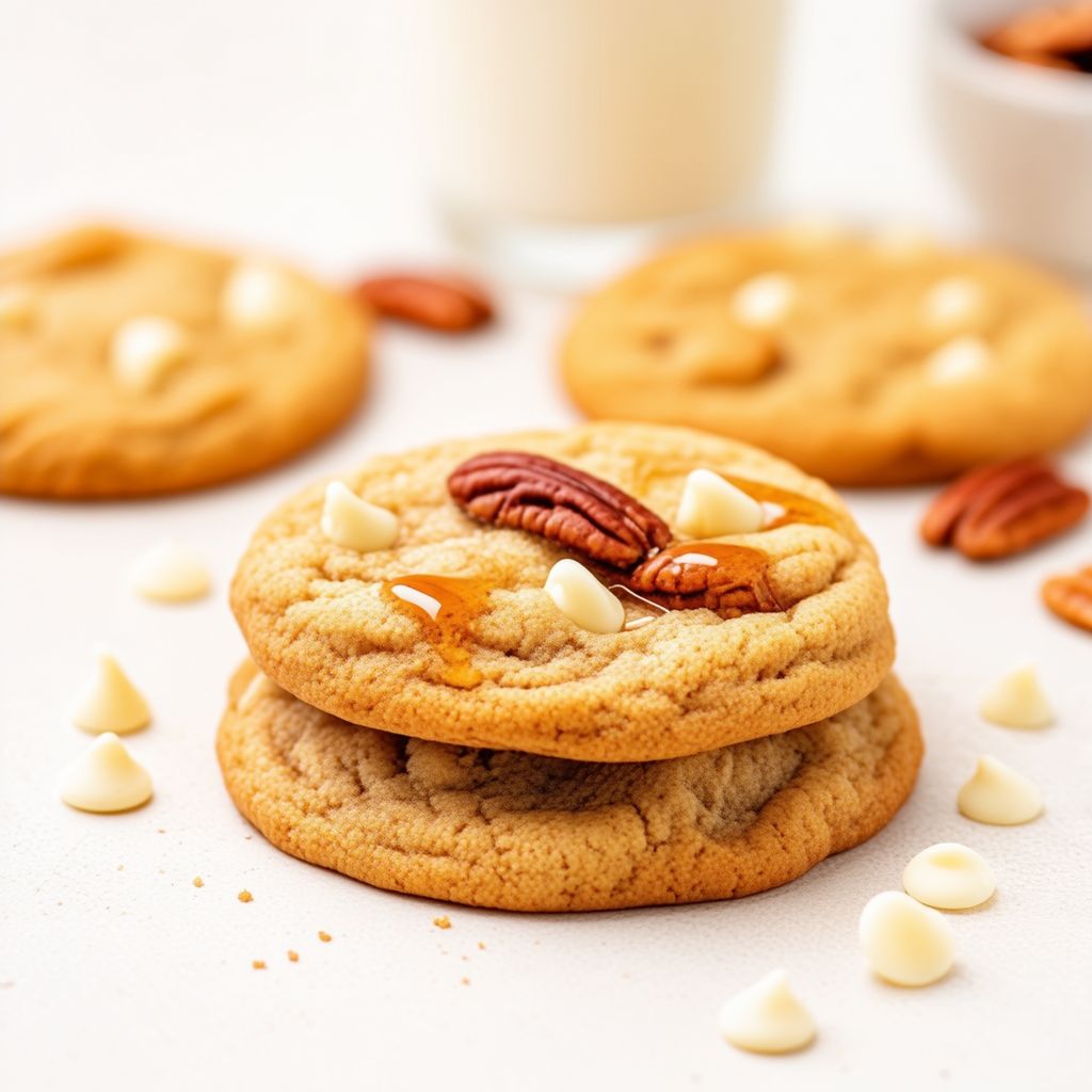 Maple Pecan White Chocolate Cookies