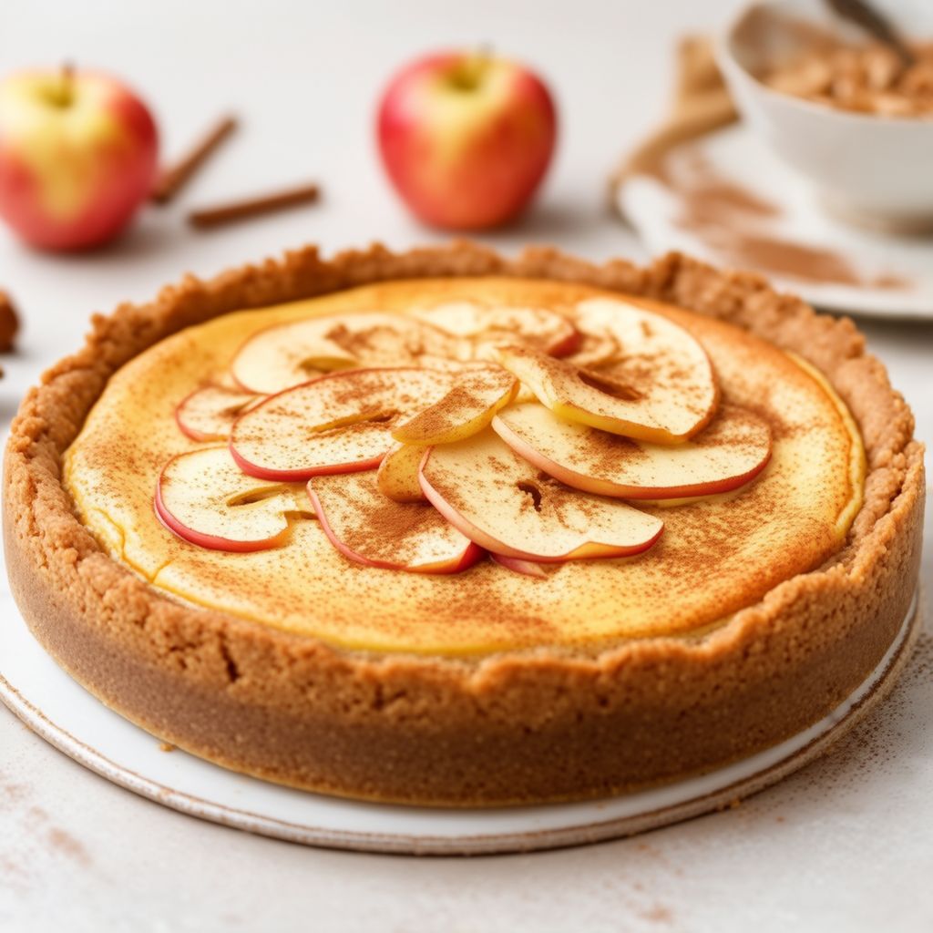 Torta di Ricotta e Mele alla Cannella