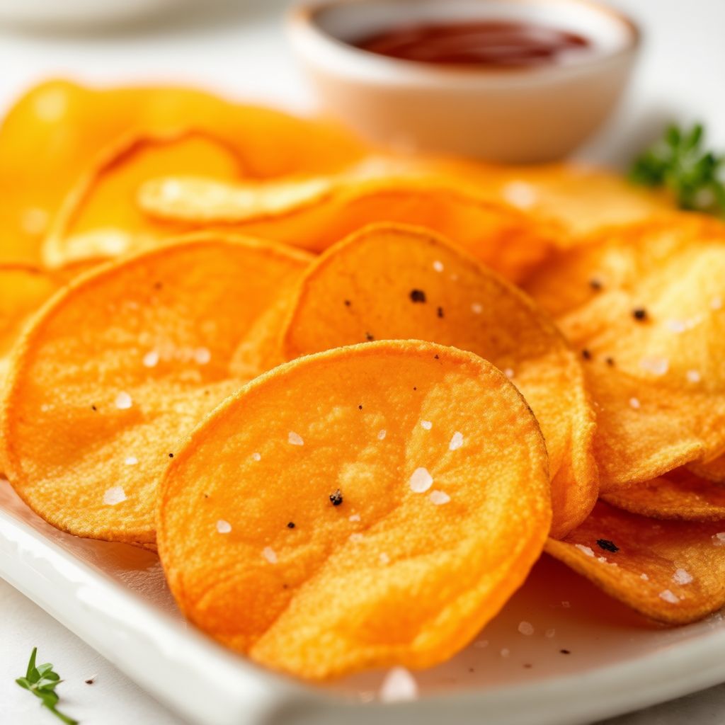 Knusprige hausgemachte Kartoffelchips