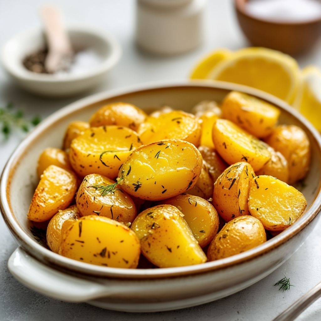 Patate al Limone e Erbe in Stile Greco