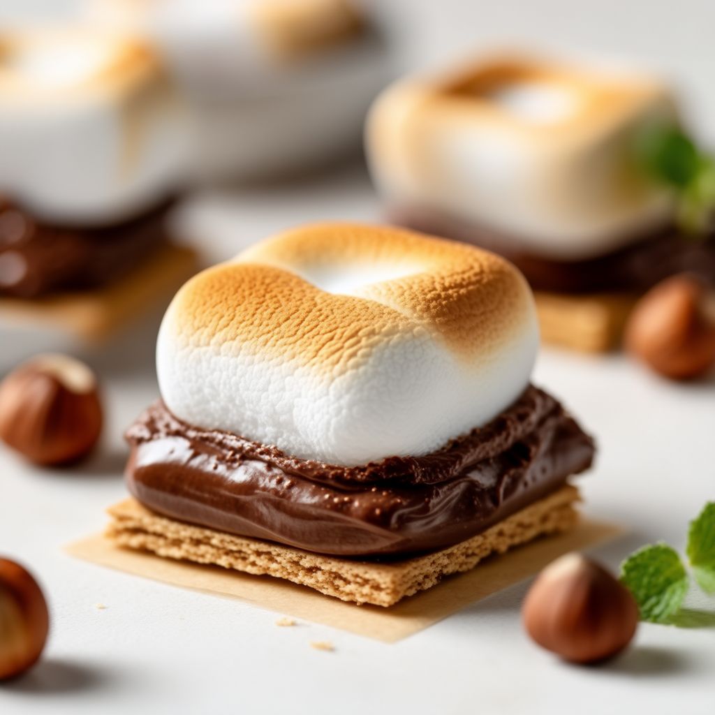 Schokoladen-Haselnuss-Marshmallow-Leckereien