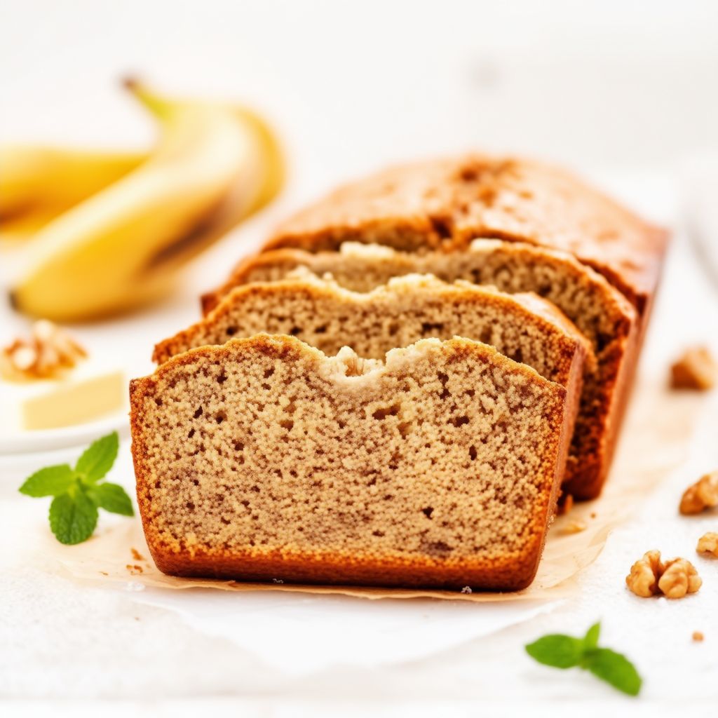 Moist Banana Walnut Loaf